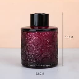image-100ml Glass Fragrance Bottle Carved