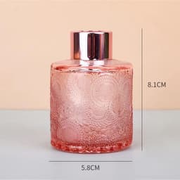 image-100ml Glass Fragrance Bottle Carved