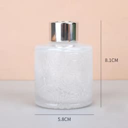 image-100ml Glass Fragrance Bottle Carved
