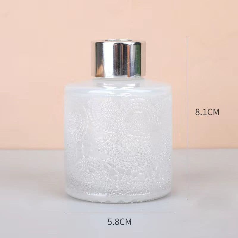 image-100ml Glass Fragrance Bottle Carved
