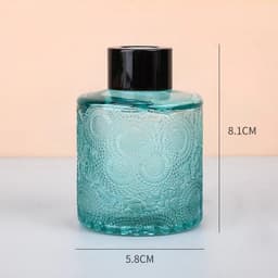 image-100ml Glass Fragrance Bottle Carved