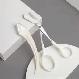 image-Eyebrow Trimming Knife With Comb Curved Moon Small Beauty Supplies Gadgets