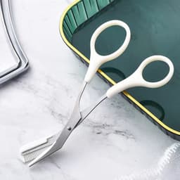image-Eyebrow Trimming Knife With Comb Curved Moon Small Beauty Supplies Gadgets