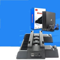 image-PS4 Slim Pro Bracket Fan Base Handle Seat Charge Cooling Fan Disc Holder