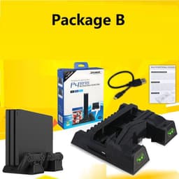 image-PS4 Slim Pro Bracket Fan Base Handle Seat Charge Cooling Fan Disc Holder
