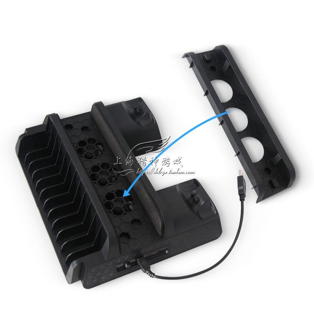 image-PS4 Slim Pro Bracket Fan Base Handle Seat Charge Cooling Fan Disc Holder