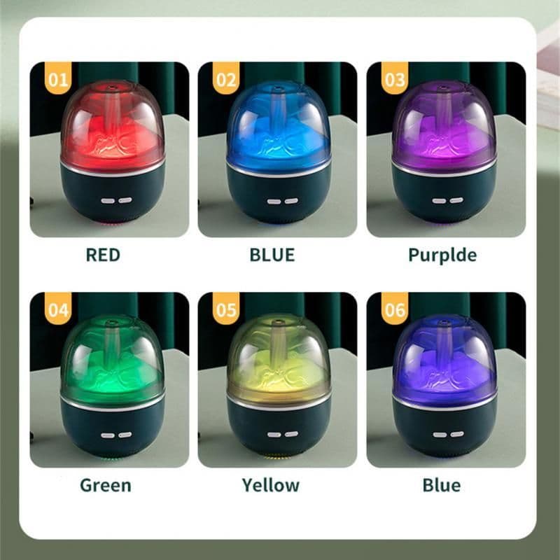 image-Air Humidifier Essential Oil Ultrasonic Aromatherapy Atomizer Colorful Light Heavy Fog Volume Office Home Accessories