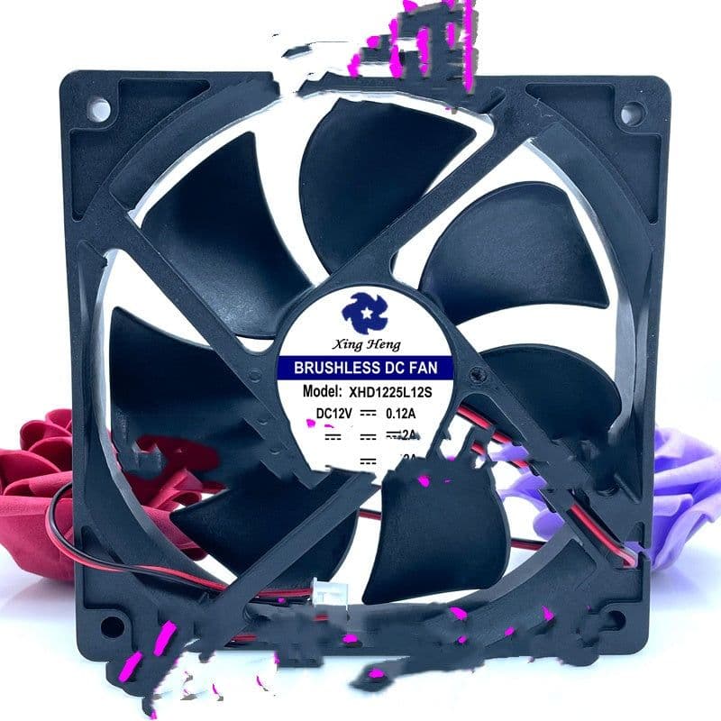 image-New Xing Heng 12CM XHD1225L12S DC12V 0.12A Silent Cooling Fan