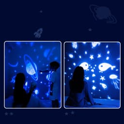 image-Galaxy Star Projector Starry Sky Night Light Astronaut Lamp Room Decr Gift Child Kids Baby Christmas Spaceman Projection