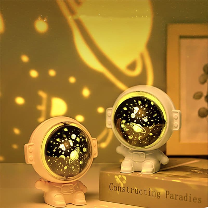 image-Galaxy Star Projector Starry Sky Night Light Astronaut Lamp Room Decr Gift Child Kids Baby Christmas Spaceman Projection