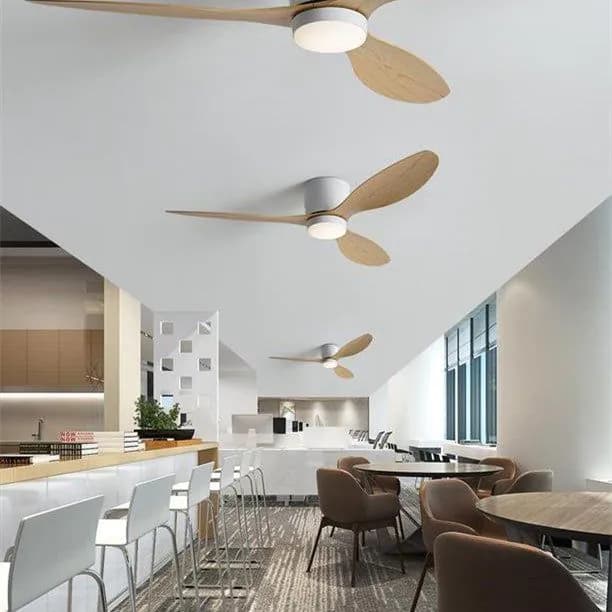 image-Retro Commercial Low Floor Bedroom Ceiling Fan