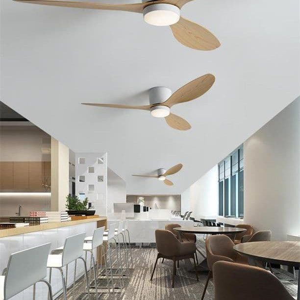 image-Retro Commercial Low Floor Bedroom Ceiling Fan