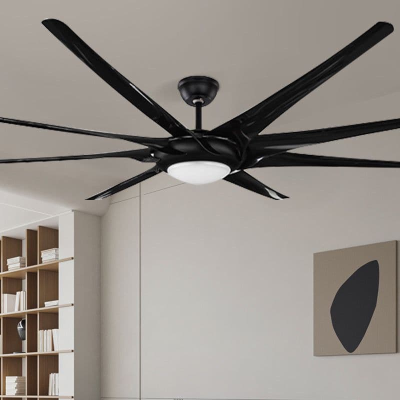 image-Modern Restaurant With Ceiling Lamp And Fan