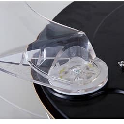 image-Simple Frequency Conversion Crystal Ceiling Fan Lamp