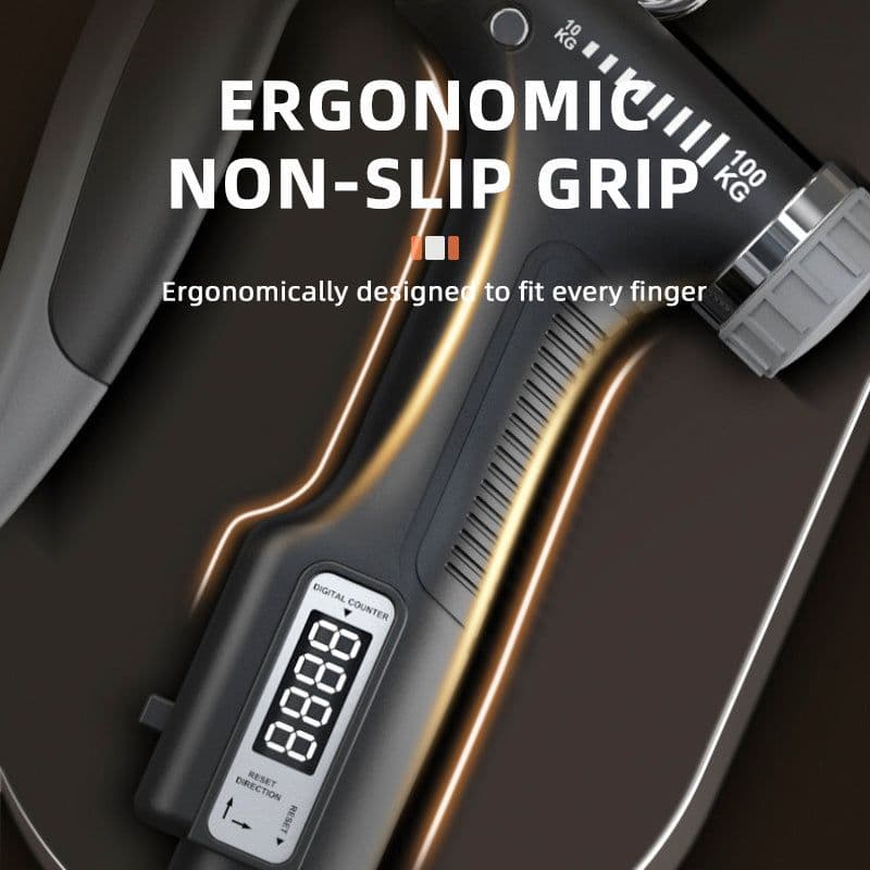 image-Smart Counting Grip 10-100KG Grip Free Adjustment Professional Hand Training Arm Muscle Training Fitness Equipment Fitness Tools Gym