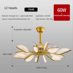 image-Nordic Fan Lamp Restaurant Ceiling Fan