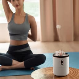 image-Volcanic Flame Aroma Essential Oil Diffuser USB Portable Jellyfish Air Humidifier Night Light Lamp Fragrance Humidifier
