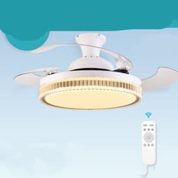 image-Concealed Ceiling Fan Lamp Concealed Fan Led