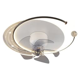 image-Modern Simple Bedroom Ceiling Fan Lamp