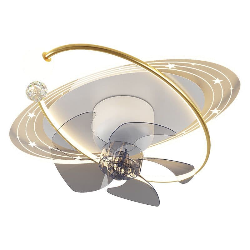 image-Modern Simple Bedroom Ceiling Fan Lamp