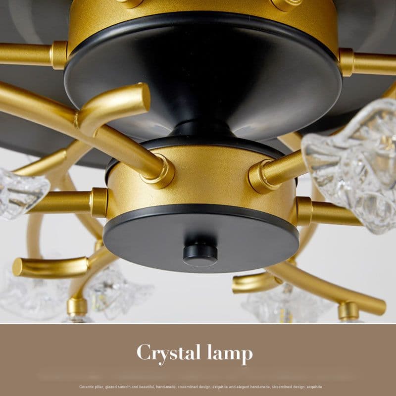 image-Modern Simple Bedroom Ceiling Fan Lamp