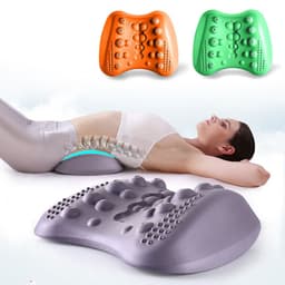 image-Lumbar Support Pillow For Lower Back Pain Relief Lower Back Stretcher Massager For Chronic Lumbar Pain Relief & Herniated Disc
