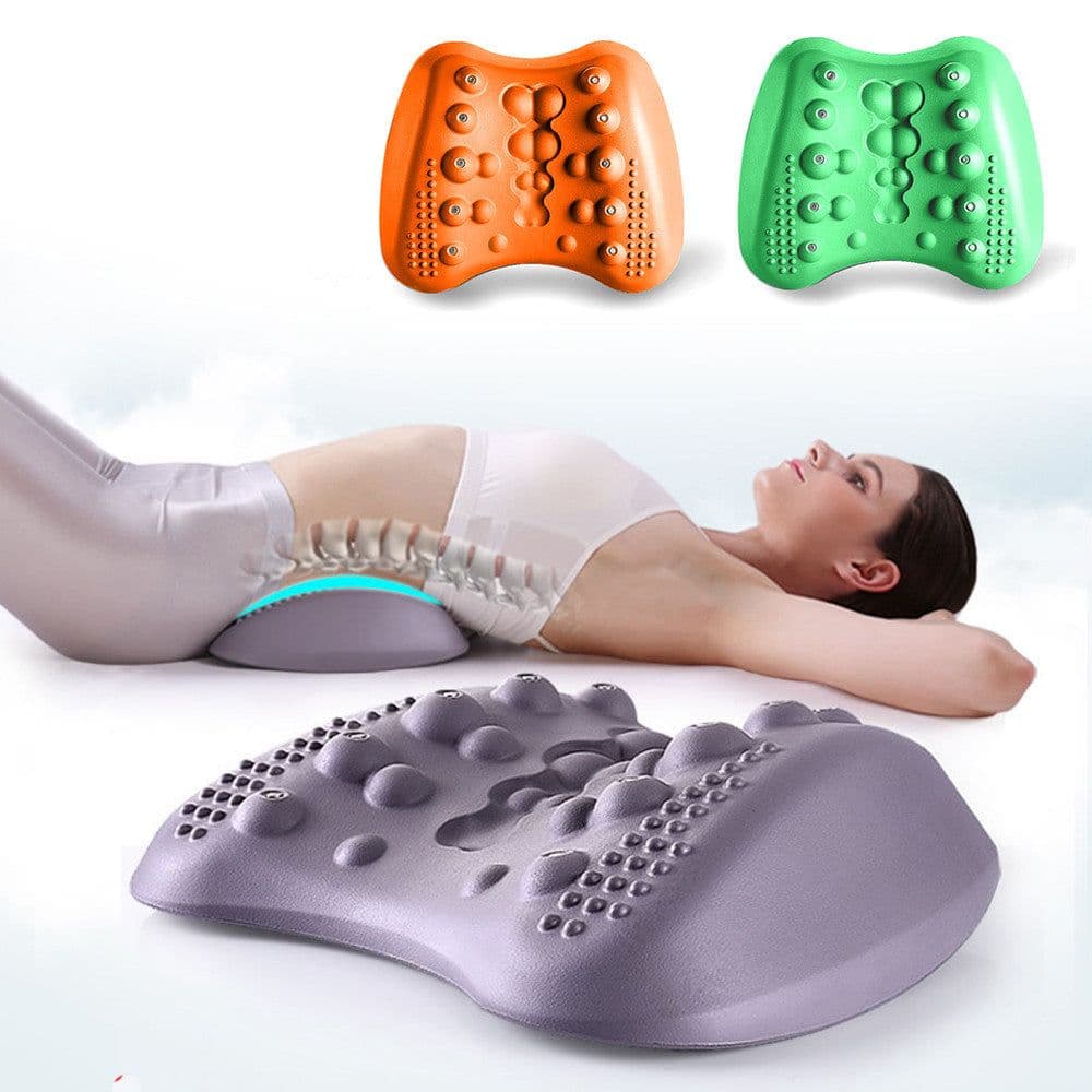image-Lumbar Support Pillow For Lower Back Pain Relief Lower Back Stretcher Massager For Chronic Lumbar Pain Relief & Herniated Disc