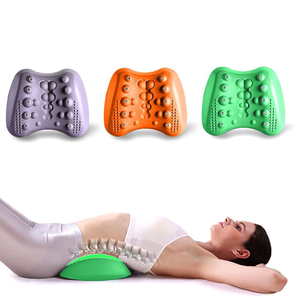 image-Lumbar Support Pillow For Lower Back Pain Relief Lower Back Stretcher Massager For Chronic Lumbar Pain Relief & Herniated Disc