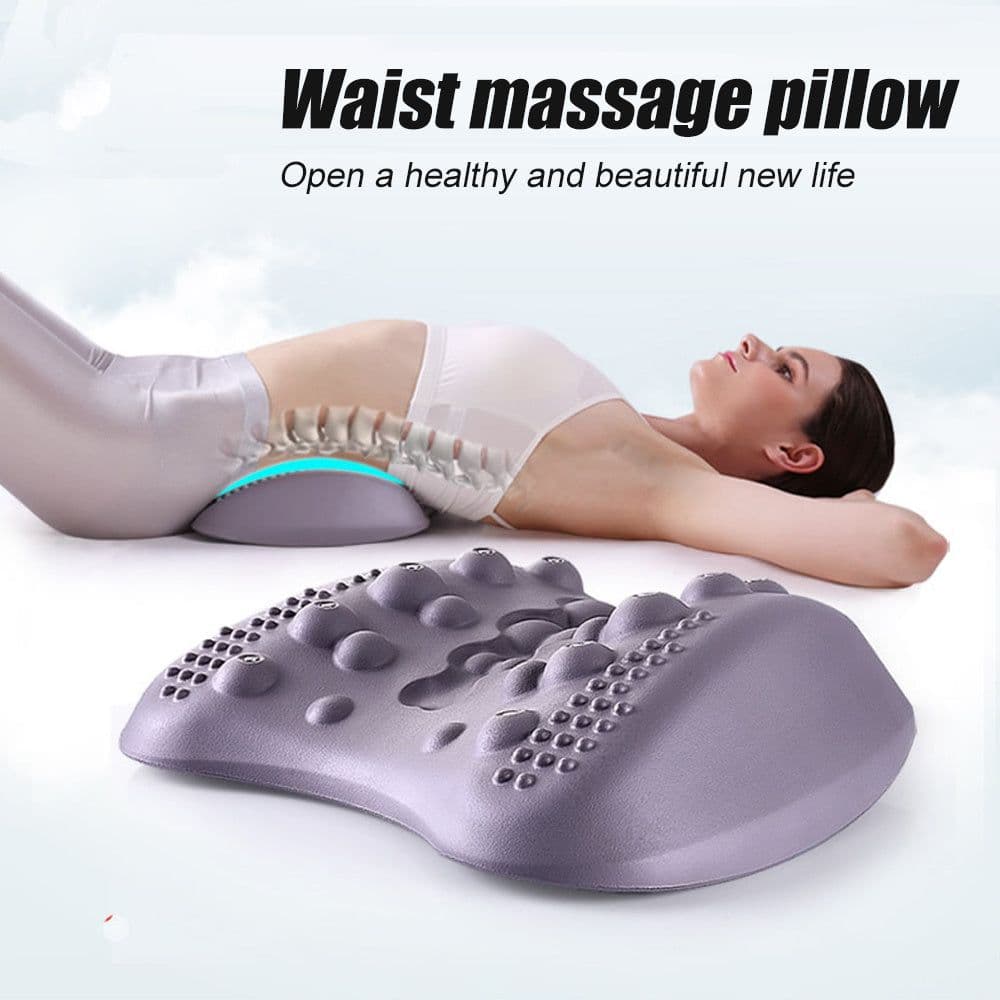 image-Lumbar Support Pillow For Lower Back Pain Relief Lower Back Stretcher Massager For Chronic Lumbar Pain Relief & Herniated Disc