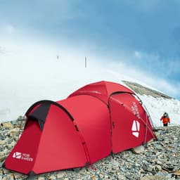image-Outdoor Tent Camping Against Storm And Blizzard