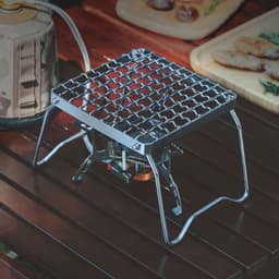 image-Outdoor Picnic With Folding Barbecue Grill