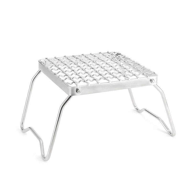 image-Outdoor Picnic With Folding Barbecue Grill