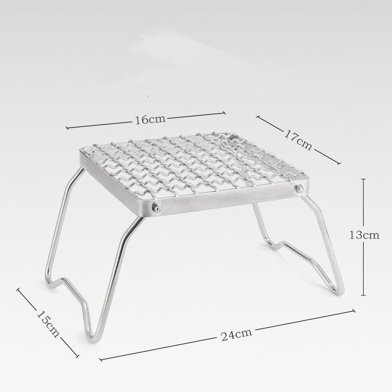 image-Outdoor Picnic With Folding Barbecue Grill