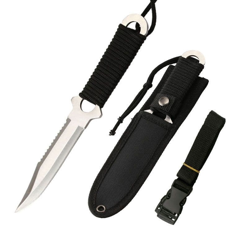 image-Outdoor High Hardness Tactical Knife Outdoor Knife Small Straight Knife