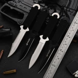 image-Outdoor High Hardness Tactical Knife Outdoor Knife Small Straight Knife