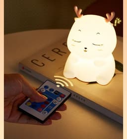 image-Deer Silicone Pat Lamp Nursing Seven-color Night Light