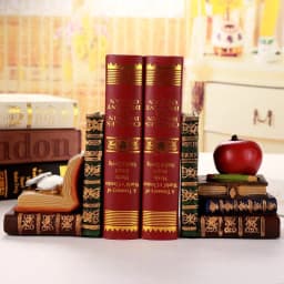 image-European Vintage Study Desk Decorations Bookend Books By Creative Fashion Bookstand Office Bookshelf