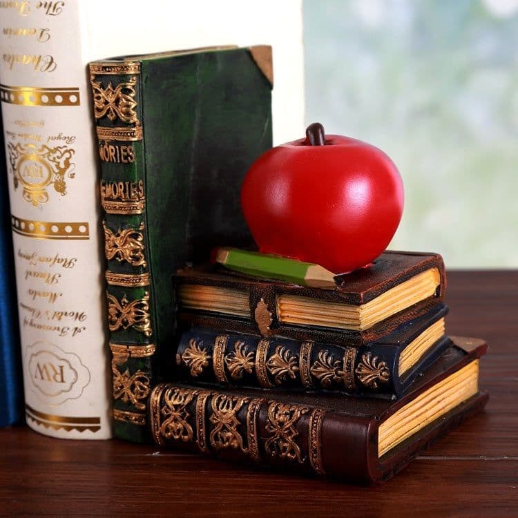 image-European Vintage Study Desk Decorations Bookend Books By Creative Fashion Bookstand Office Bookshelf