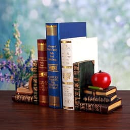 image-European Vintage Study Desk Decorations Bookend Books By Creative Fashion Bookstand Office Bookshelf