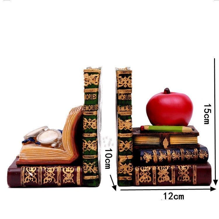 image-European Vintage Study Desk Decorations Bookend Books By Creative Fashion Bookstand Office Bookshelf