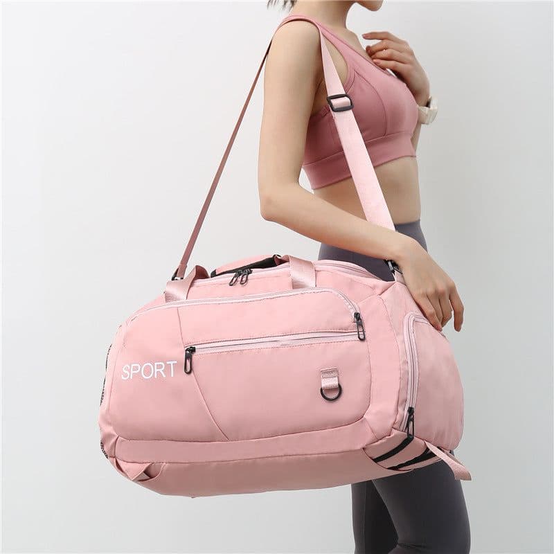 image-Luggage Bags For Women Handbag Oxford Men's Fitness Gym Shoulder Bag Waterproof Sports Travel Backpack With Shoes Compartment
