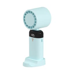 image-Digital Display Desktop Folding Mini New Type Leafless Cooling Handheld Fan