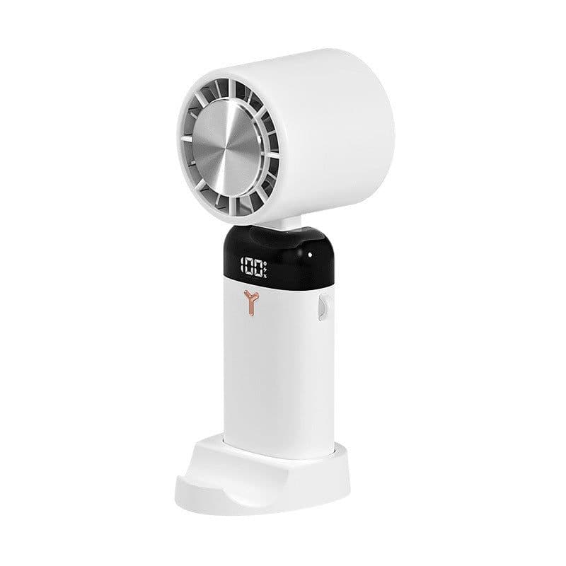image-Digital Display Desktop Folding Mini New Type Leafless Cooling Handheld Fan