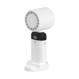 image-Digital Display Desktop Folding Mini New Type Leafless Cooling Handheld Fan