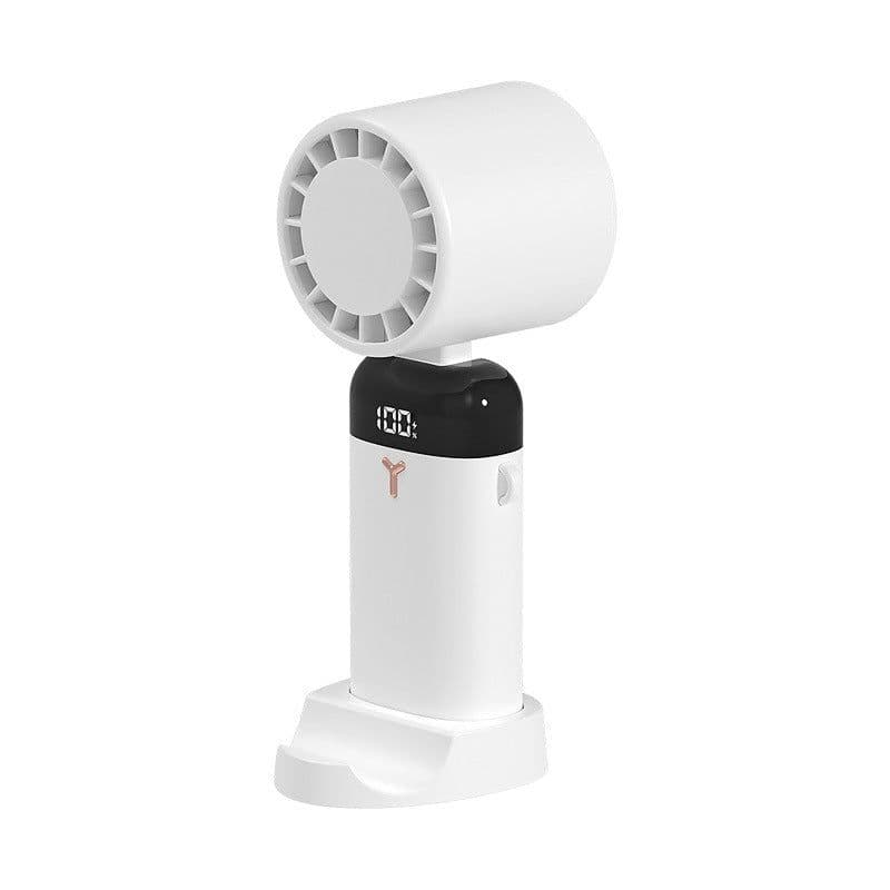image-Digital Display Desktop Folding Mini New Type Leafless Cooling Handheld Fan