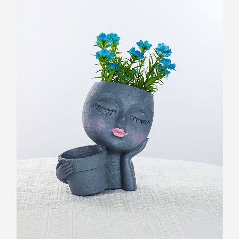 image-European Gardening Fleshy Resin Flowerpot