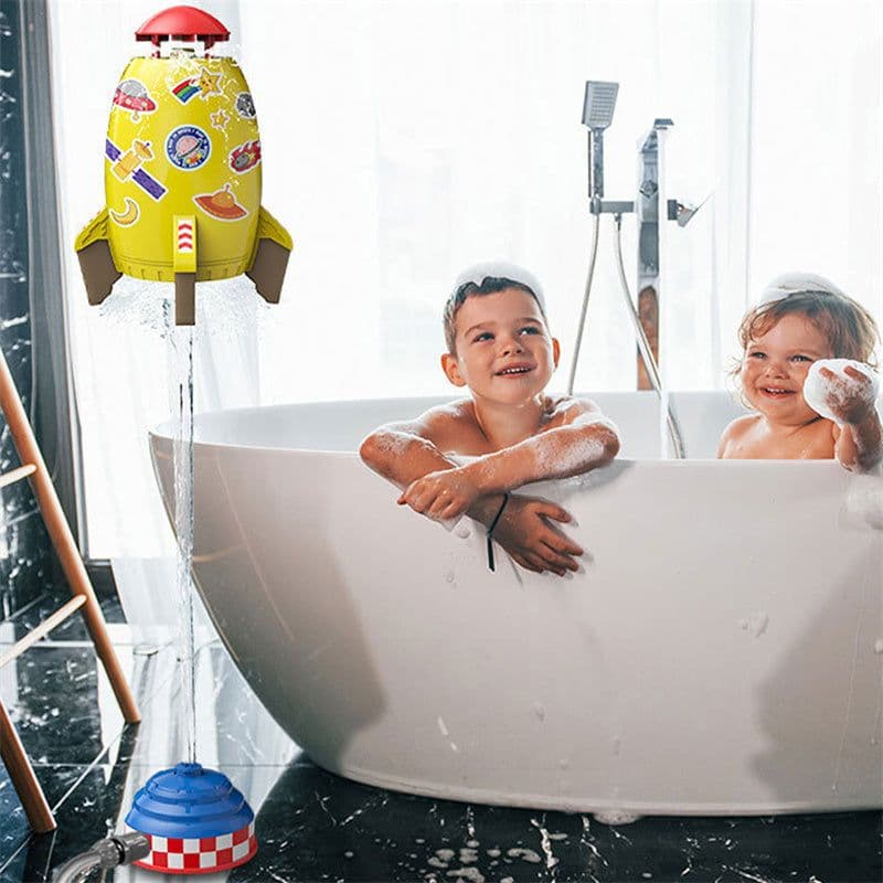 image-Rocket Launcher Toys Outdoor Rocket Water Pressure Lift Sprinkler Toy Fun Interaction In Garden Lawn Water Spray Toys For Kids Summer Gadgets