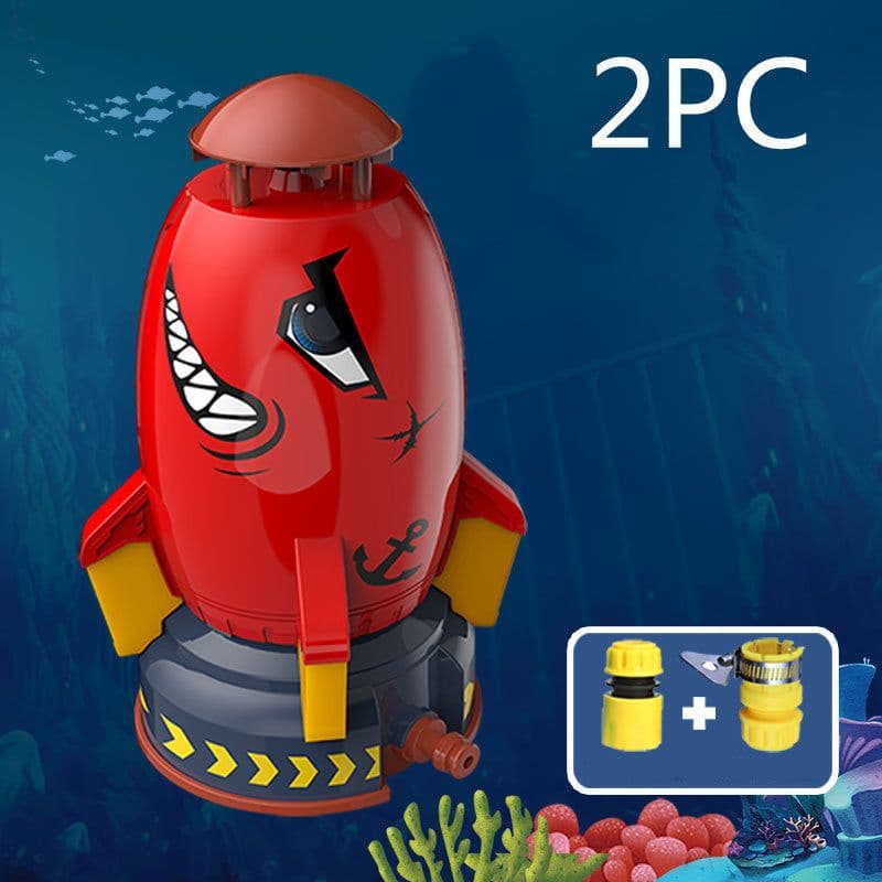 image-Rocket Launcher Toys Outdoor Rocket Water Pressure Lift Sprinkler Toy Fun Interaction In Garden Lawn Water Spray Toys For Kids Summer Gadgets