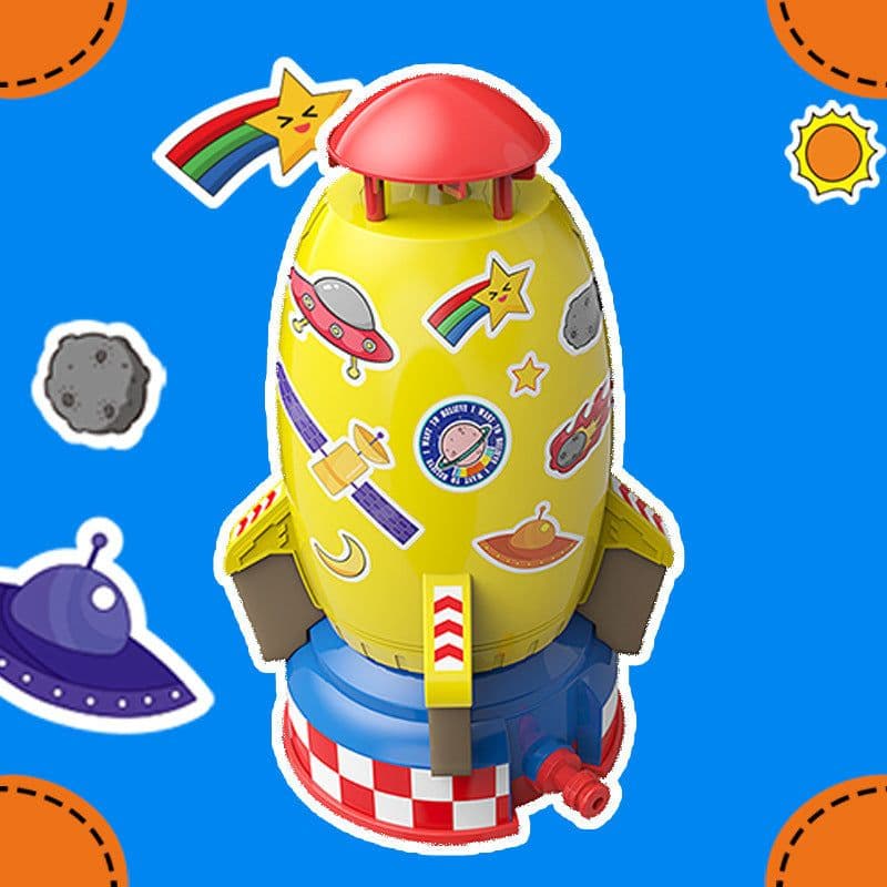 image-Rocket Launcher Toys Outdoor Rocket Water Pressure Lift Sprinkler Toy Fun Interaction In Garden Lawn Water Spray Toys For Kids Summer Gadgets