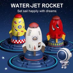 image-Rocket Launcher Toys Outdoor Rocket Water Pressure Lift Sprinkler Toy Fun Interaction In Garden Lawn Water Spray Toys For Kids Summer Gadgets